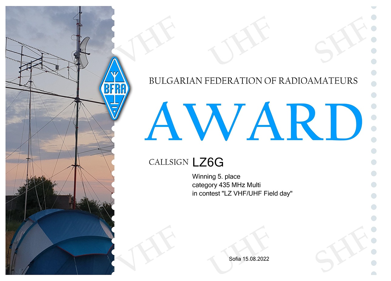 Award 435 MHz Multi